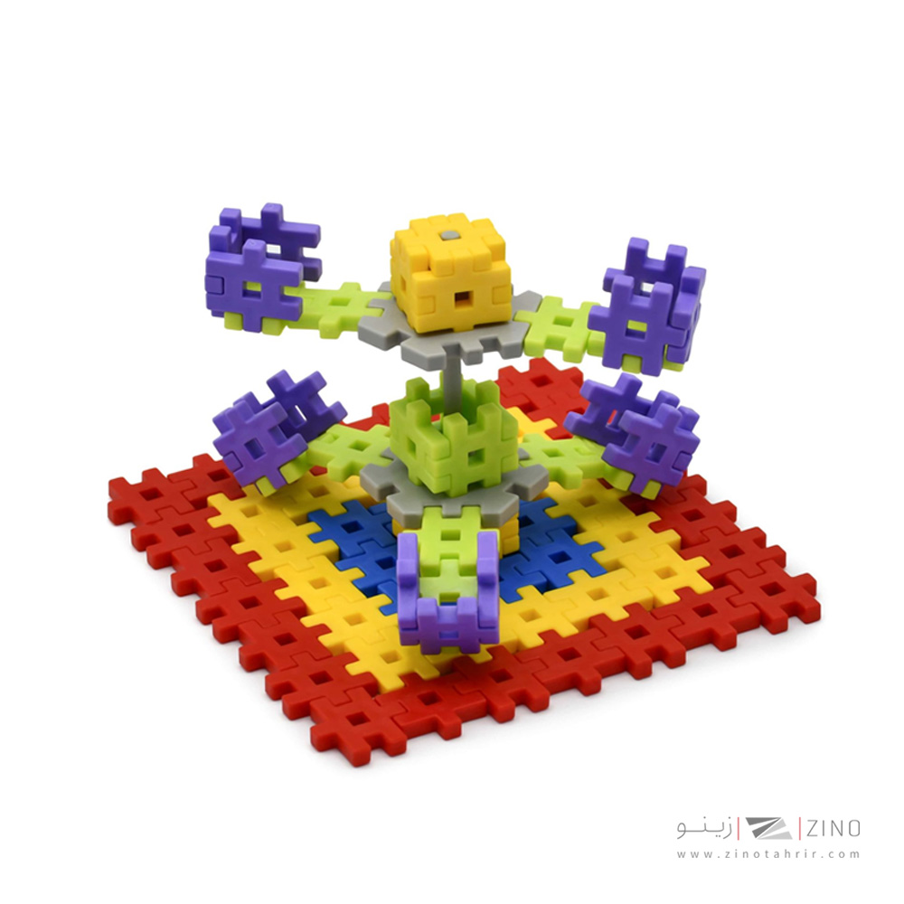 بازی ساختنی شش پر پایه سه کامیون(سبز) هوپا