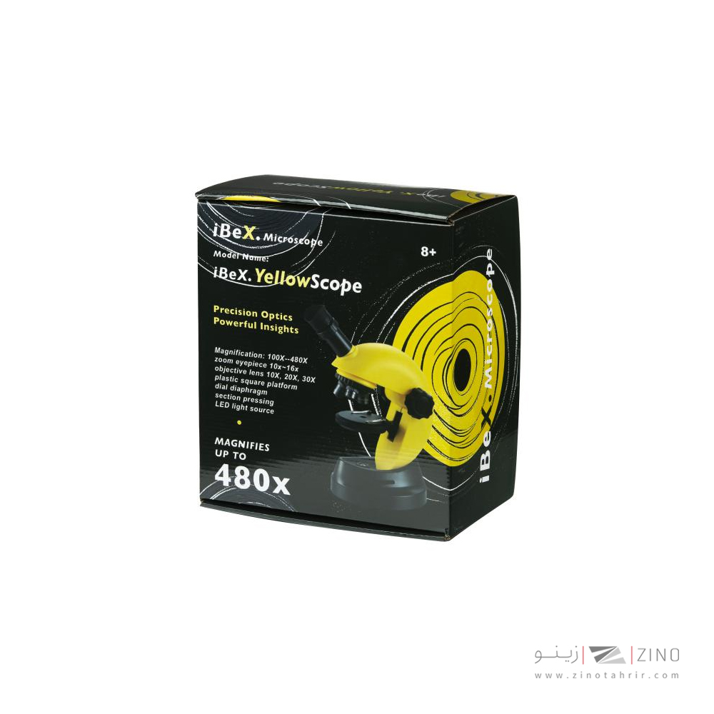 میکروسکوپ زیتازی دانش آموزشی آیبکس مدلYELLOW SCOPE 480X