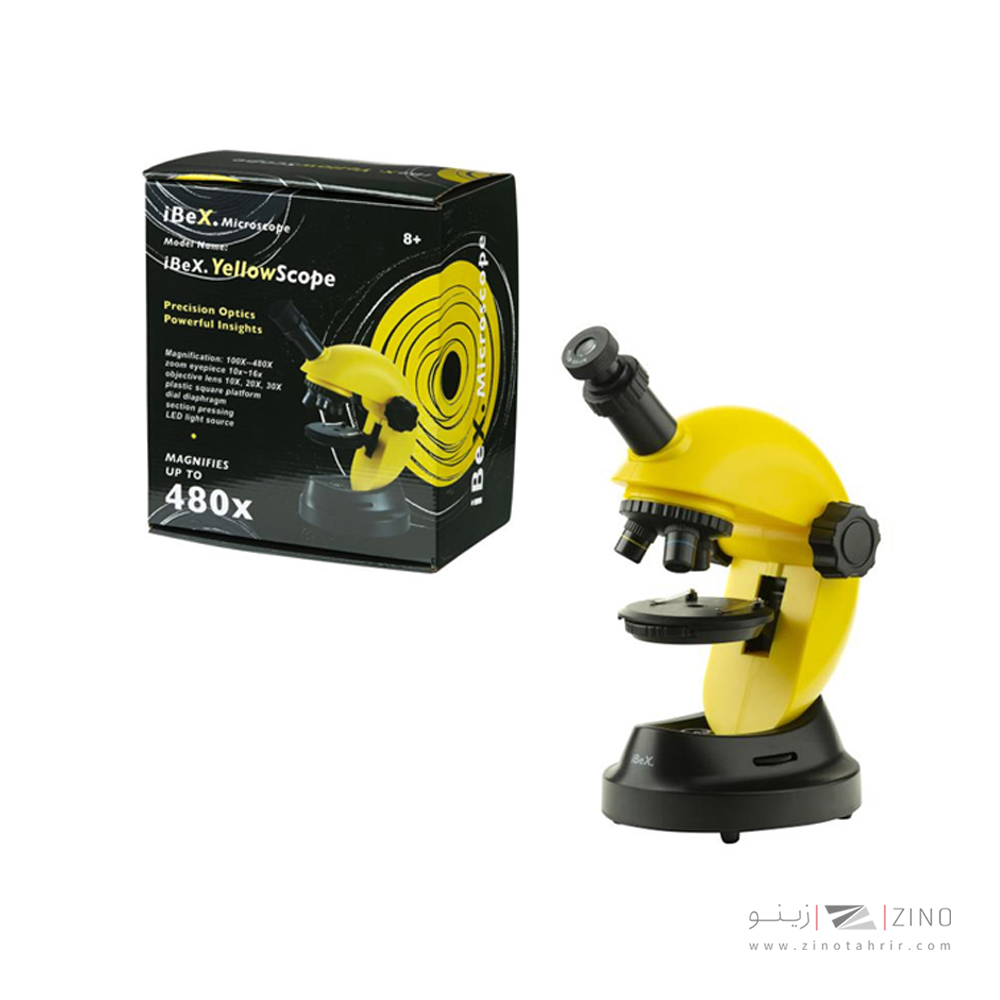 میکروسکوپ زیتازی دانش آموزشی آیبکس مدلYELLOW SCOPE 480X
