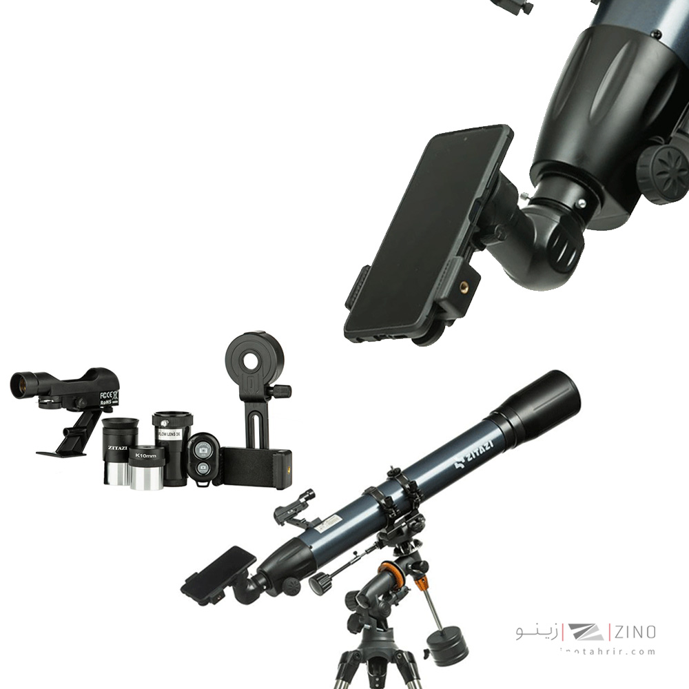 تلسکوپ شکستی حرفه ای با مقر استوایی و بزرگنمایی 270برابر زیتازی کد90080EQ