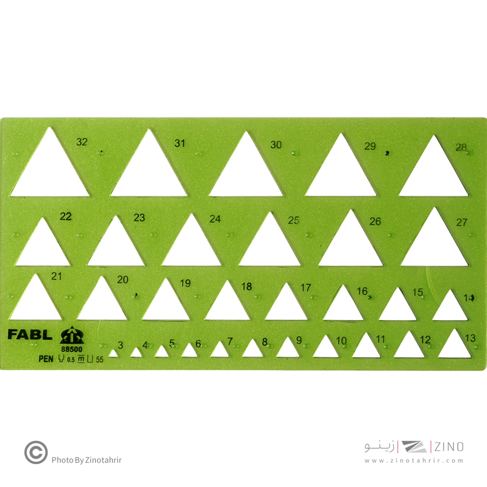 شابلون مثلث فابل