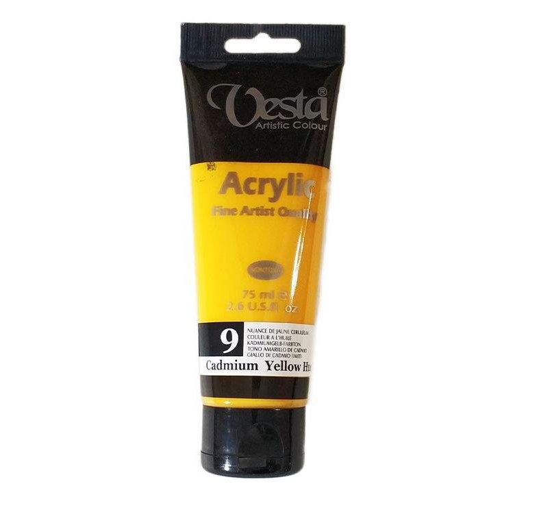 رنگ اکریلیک 75میل وستا کد9