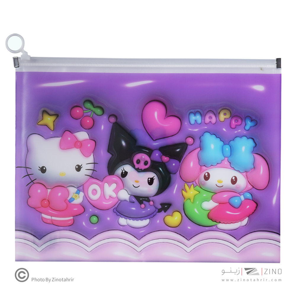 پوشه زیپ دارA4فانتزی