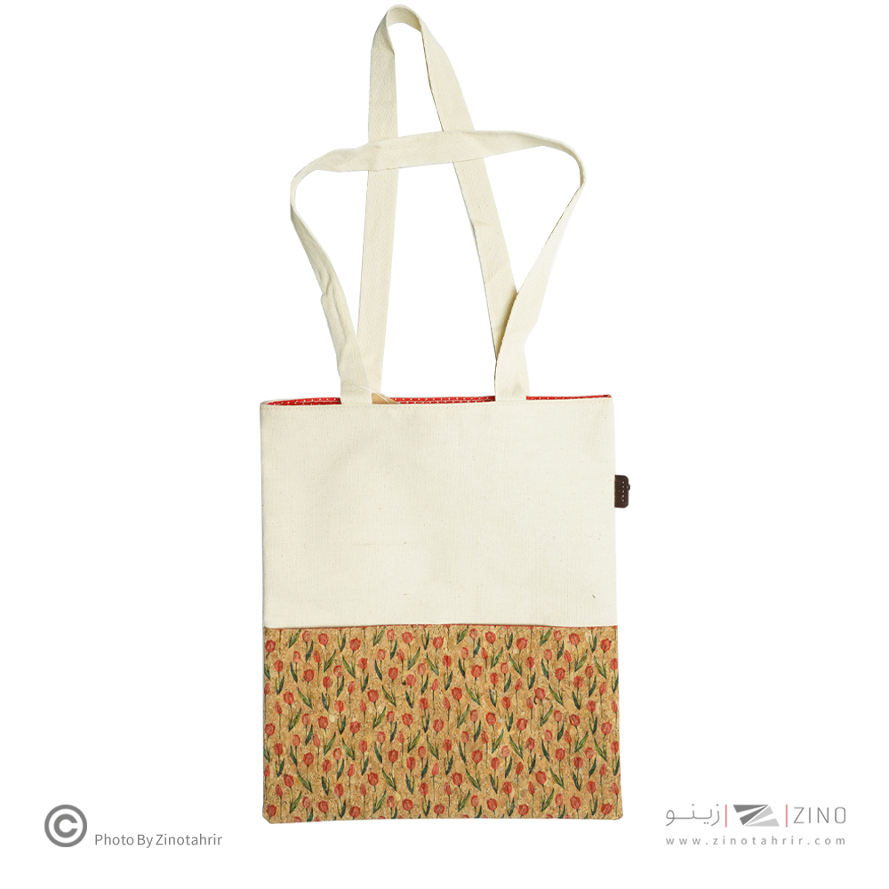 ساک خرید(توت بگ) متوسط چوب پنبه  باروک لیام کدL-16063