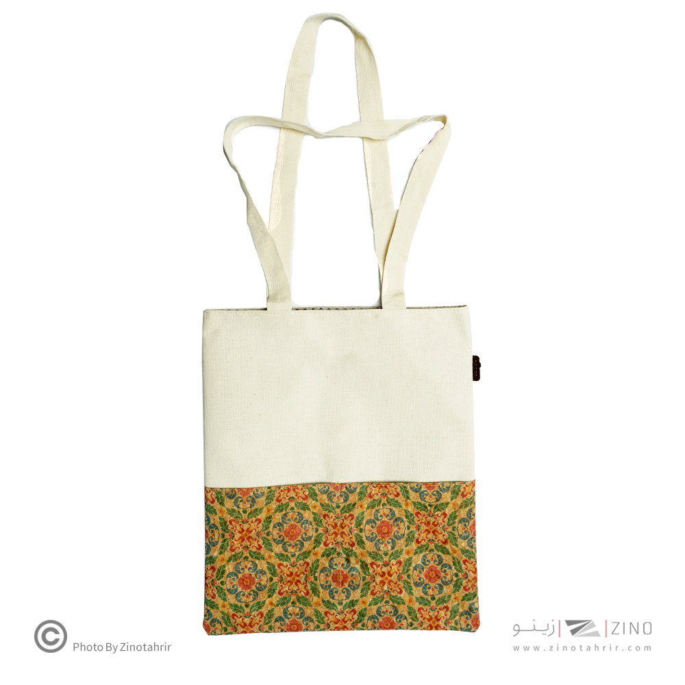 ساک خرید(توت بگ) متوسط چوب پنبه  باروک لیام کدL-16063