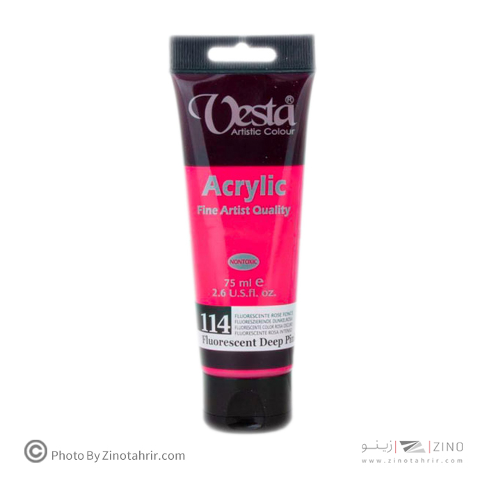 رنگ اکریلیک 75میل رنگ خاص وستا کد114