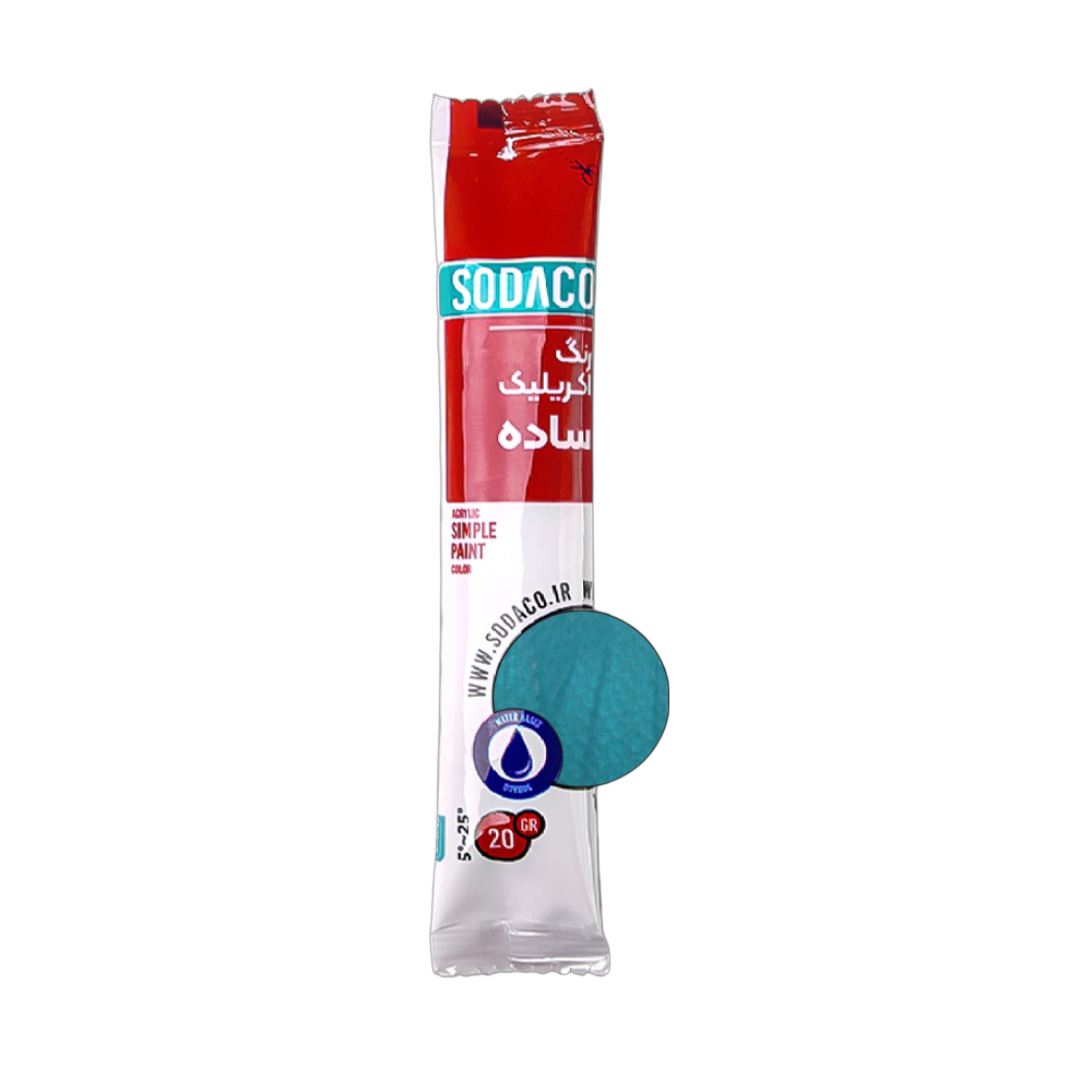 اکریلیک ساده ساشه20میل سوداکو فیروزه ای کد20393