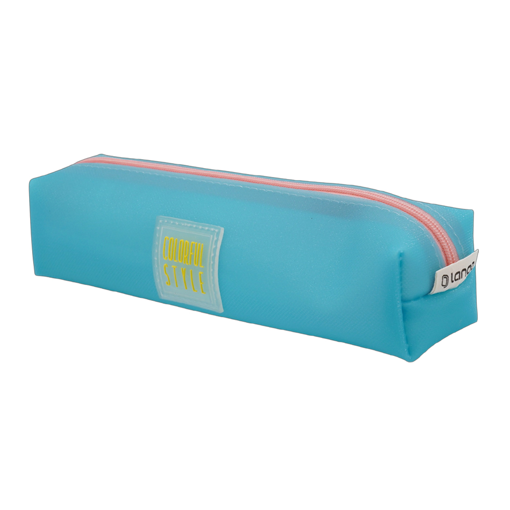جامدادی تک زیپ مربع سیلیکونی سری شاینی لانگو کد LG-8484