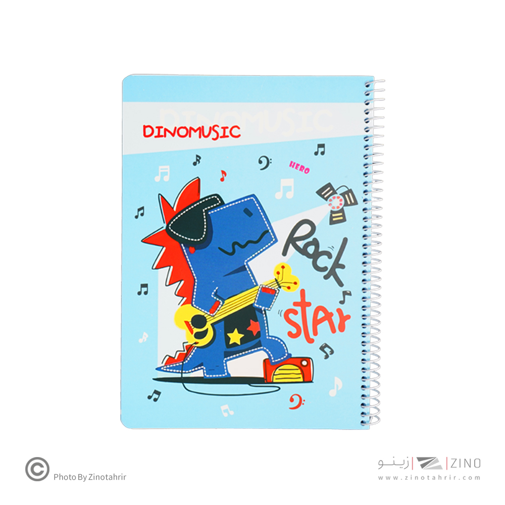 دفتر100برگ وزیری سیمی(حاشیه دار فانتزی) هیرو