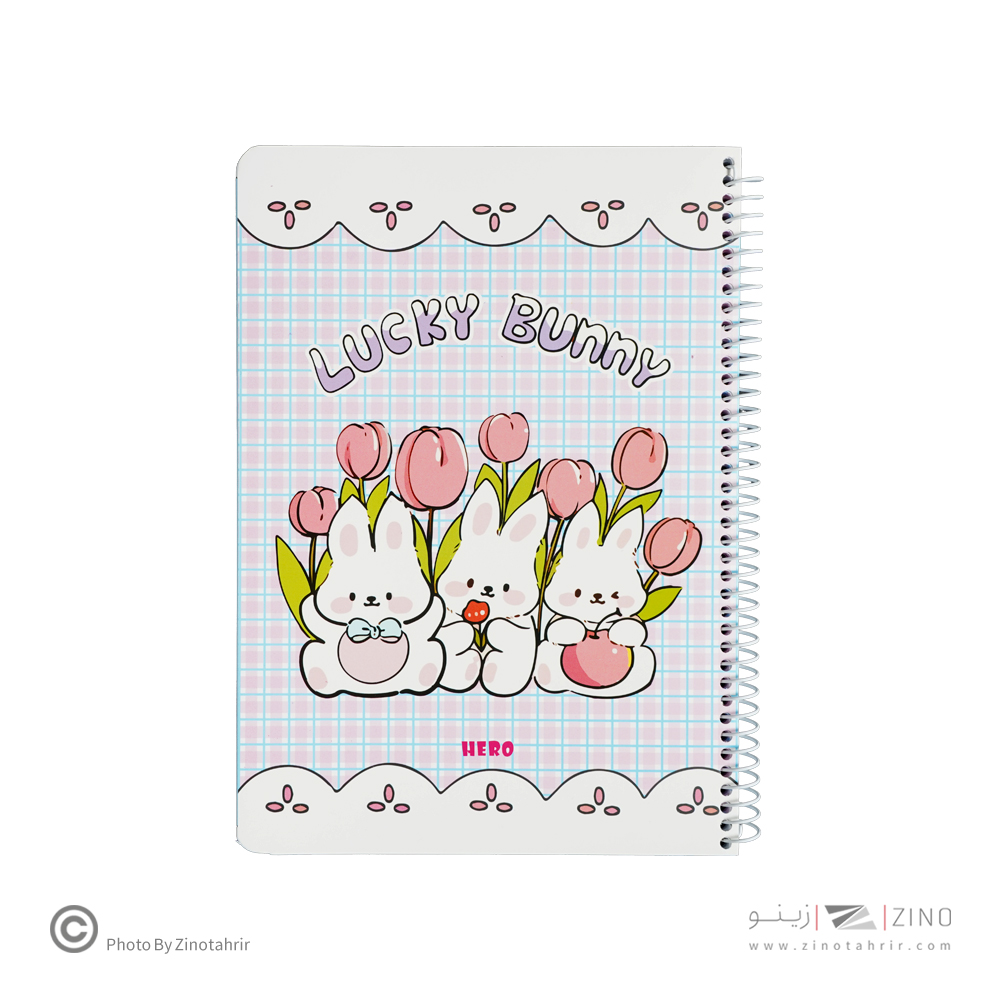 دفتر100برگ وزیری سیمی(حاشیه دار فانتزی) هیرو