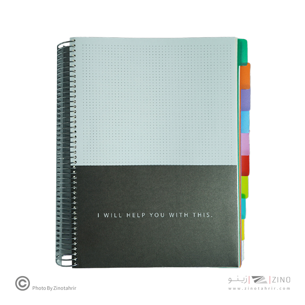 دفتر200برگ سیمی رحلی جلد طلق لانگو سری پروژه PROJECT BOOK