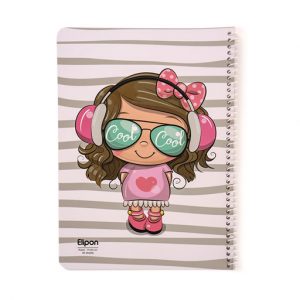 دفتر40برگ وزیری سیمی فانتزی الیپون کد214کارتن96عددی