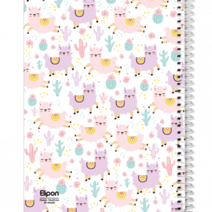 دفتر40برگ وزیری سیمی فانتزی الیپون کد214کارتن96عددی