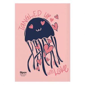 دفتر60برگ وزیری شومیزفانتزی الیپون کد220کارتن84عددی