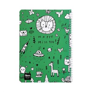 دفتر60برگ وزیری سیمی کلاسیک الیپون کد221کارتن72عددی