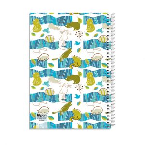 دفتر60برگ وزیری سیمی فانتزی الیپون کد223کارتن72عددی