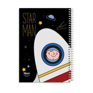 دفتر60برگ وزیری سیمی فانتزی الیپون کد223کارتن72عددی