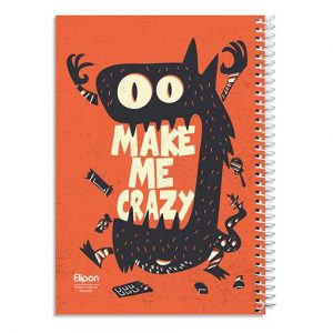 دفتر60برگ وزیری سیمی فانتزی الیپون کد223کارتن72عددی