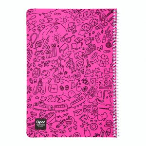 دفتر60برگ وزیری سیمی فانتزی الیپون کد223کارتن72عددی