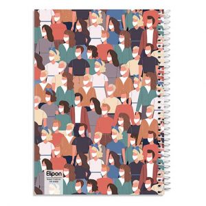 دفتر100برگ وزیری سیمی کلاسیک الیپون کد237کارتن 40