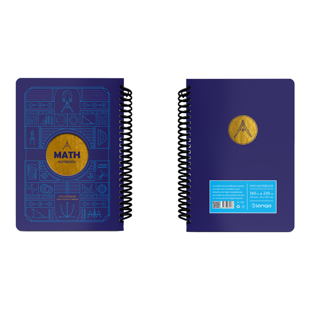 دفتر100برگ وزیری سیمی جلد سخت لانگو سری سه خرس کدCH-790