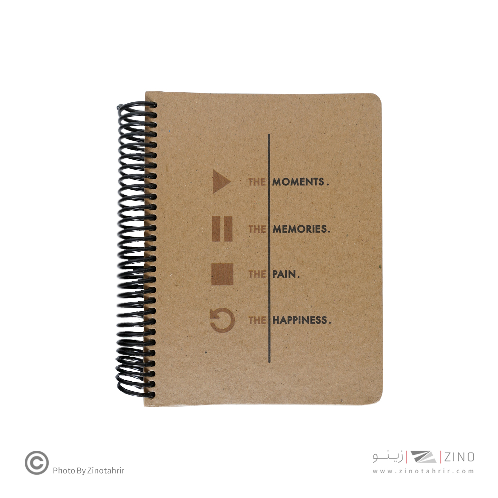 دفتر120برگ190*145سیمی جلد سخت لانگو سری کرافت ورک