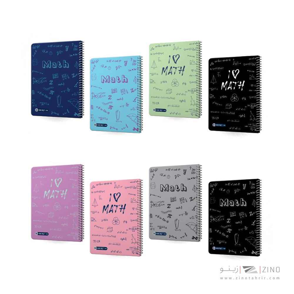 دفتر100برگ وزیری سیمی جلد سخت میکرو سری فرمول کدC71/72/73/74/75