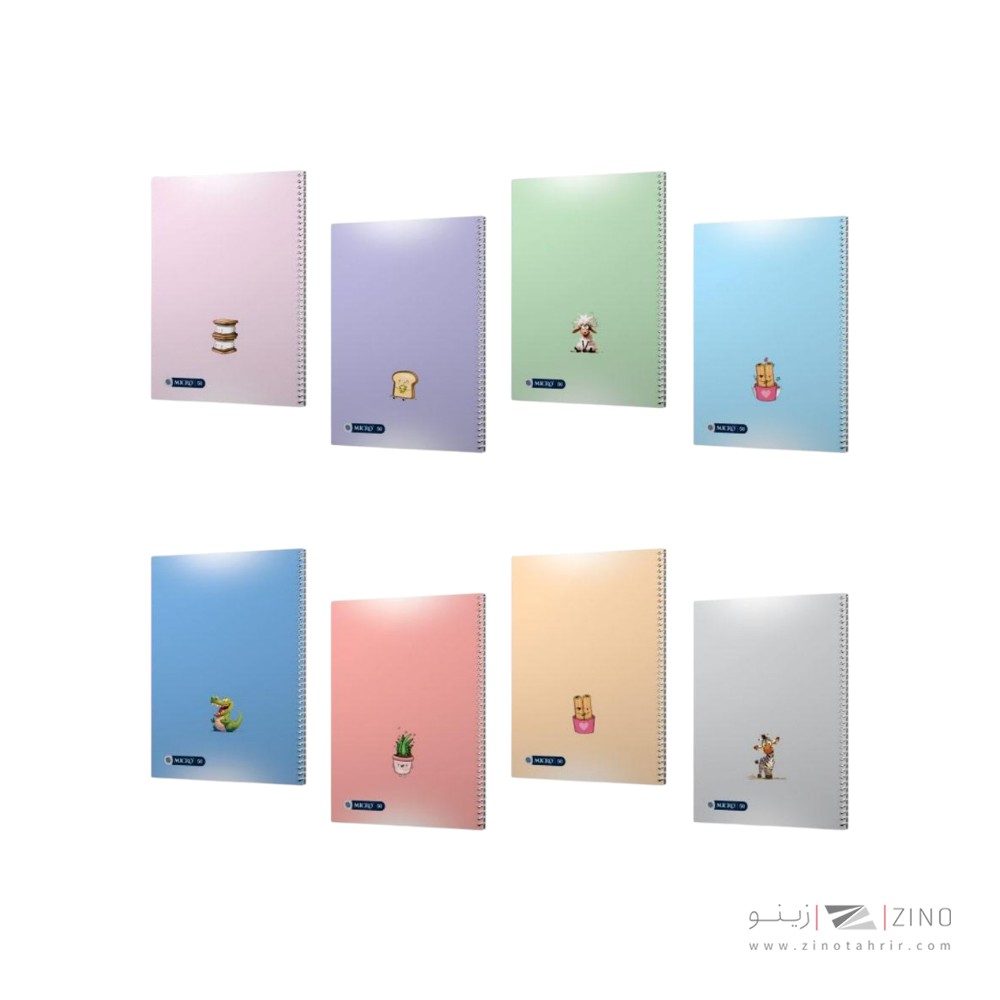 دفتر50برگ وزیری سیمی مجلد میکرو فانتزی کد c 34-42-46-48