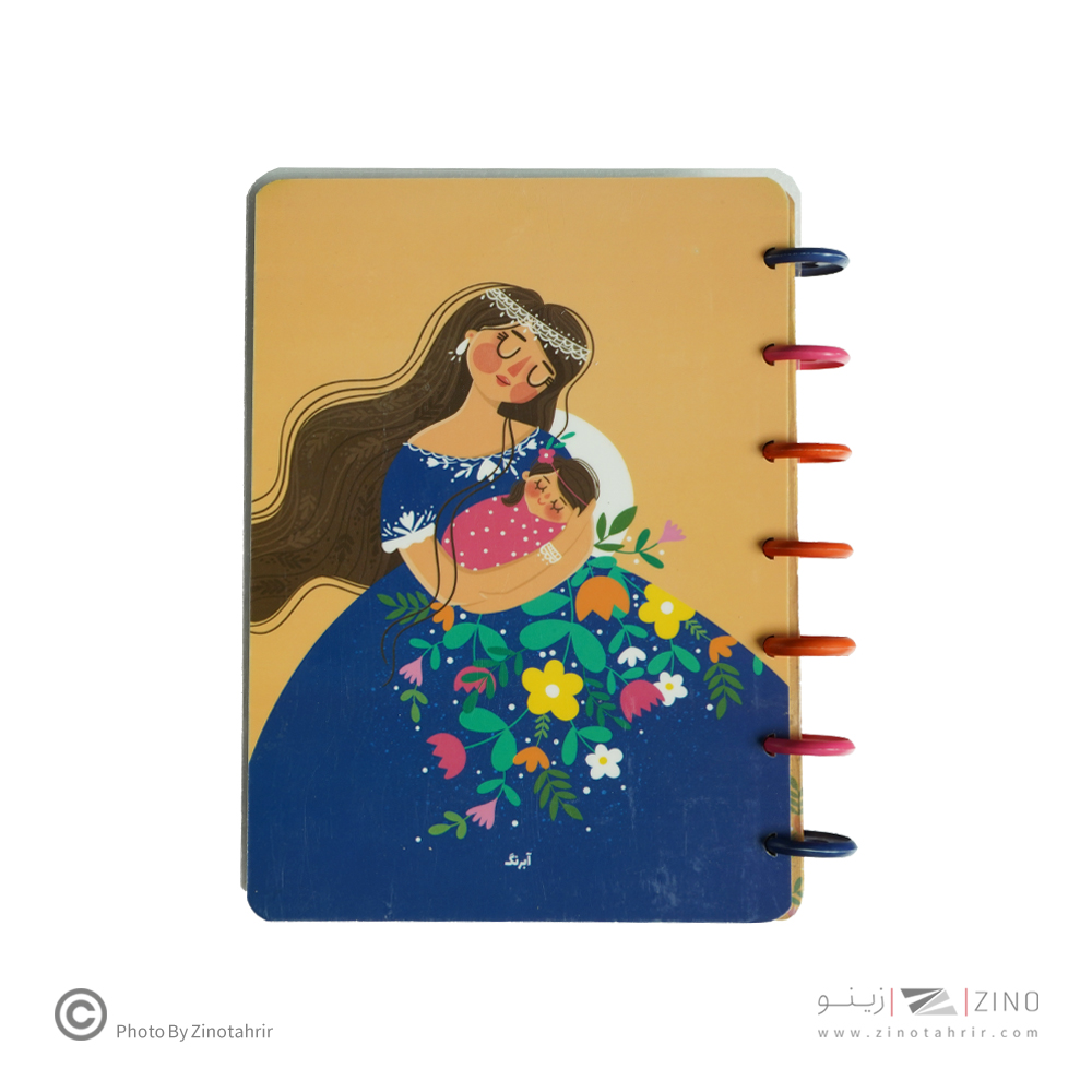 دفتر100برگ20*14جلدطلق پرسی دکمه ای آبرنگ سری girl