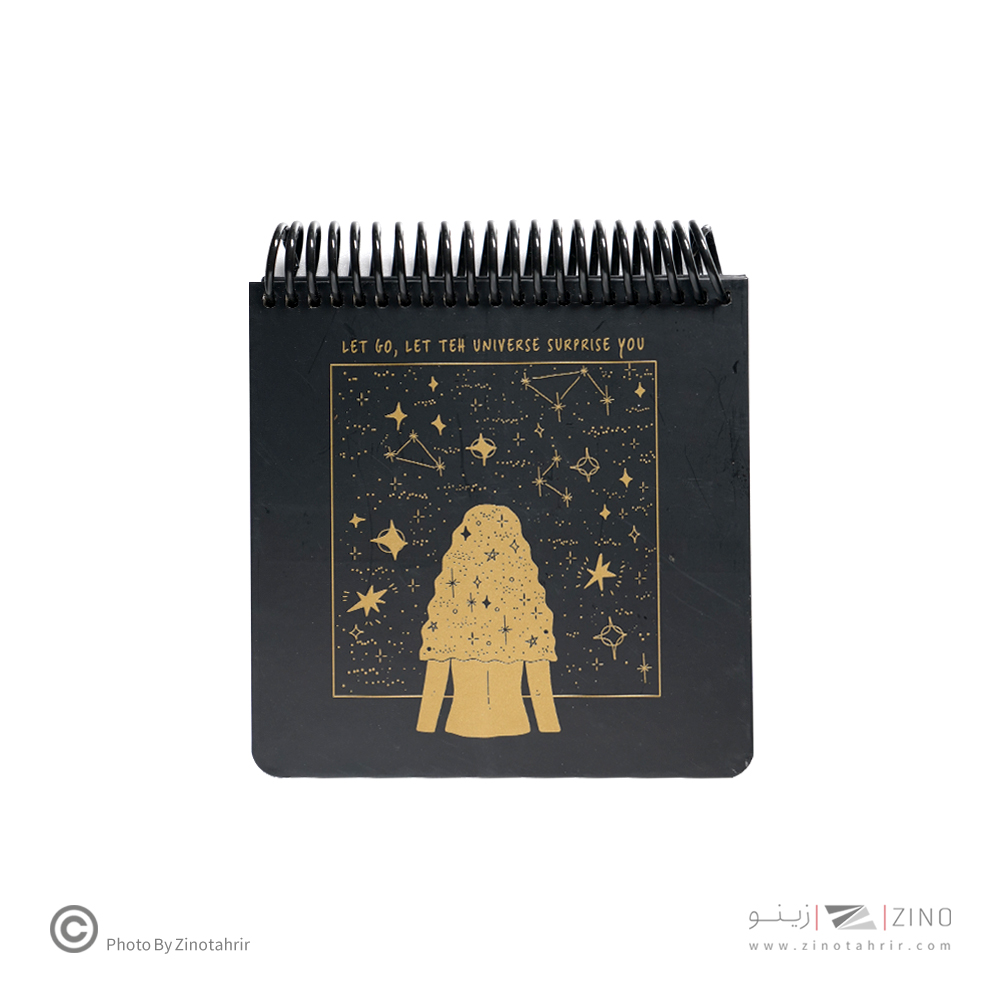 دفتر80برگ کاغذ مشکی(بی خط)140*140سیمی جلد سخت لانگو کدBN-405