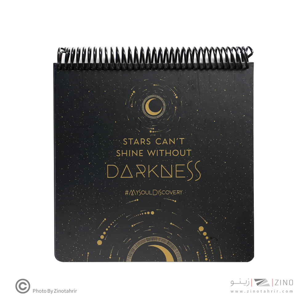 دفتر80برگ کاغذ مشکی(بی خط)210*210سیمی جلد سخت لانگو کدBN-400