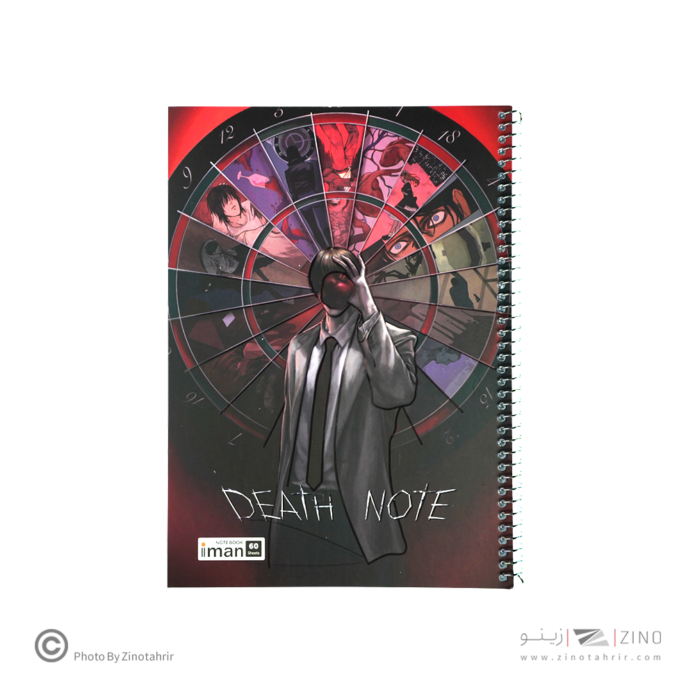 دفتر60برگ وزیری سیمی طرح انیمه ایمان کد0403