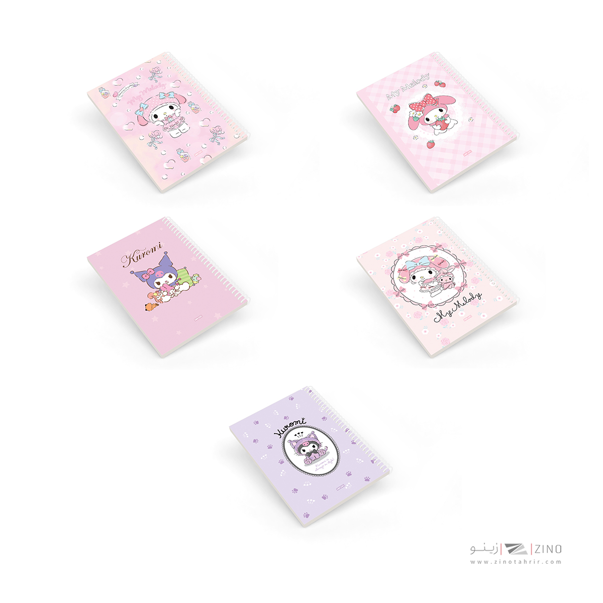 دفتر80برگ وزیری سیمی مجلد آبرنگ کدA056