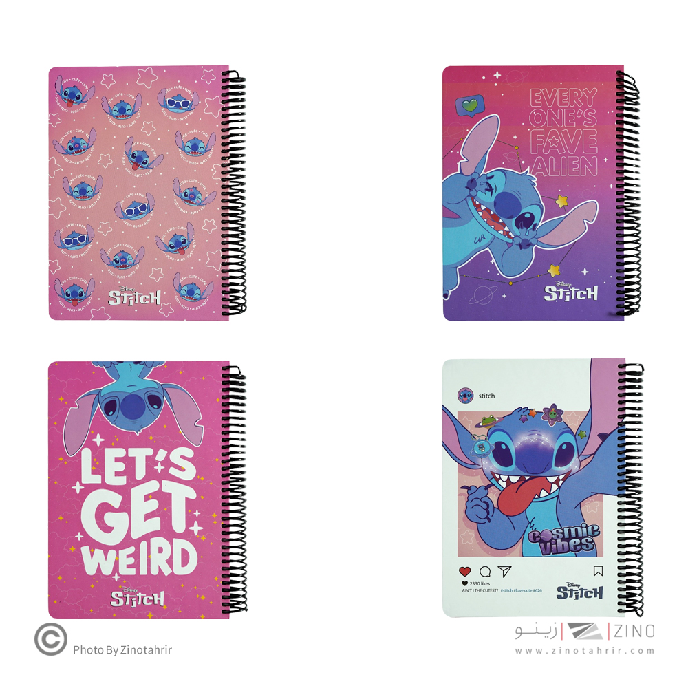 دفتر100برگ وزیری سیمی جلد سخت لانگو سری استیچ کدCH-871