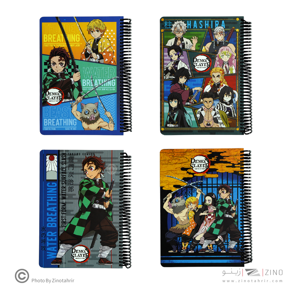 دفتر100برگ وزیری سیمی جلد سخت لانگو سری دمون کدCH-930