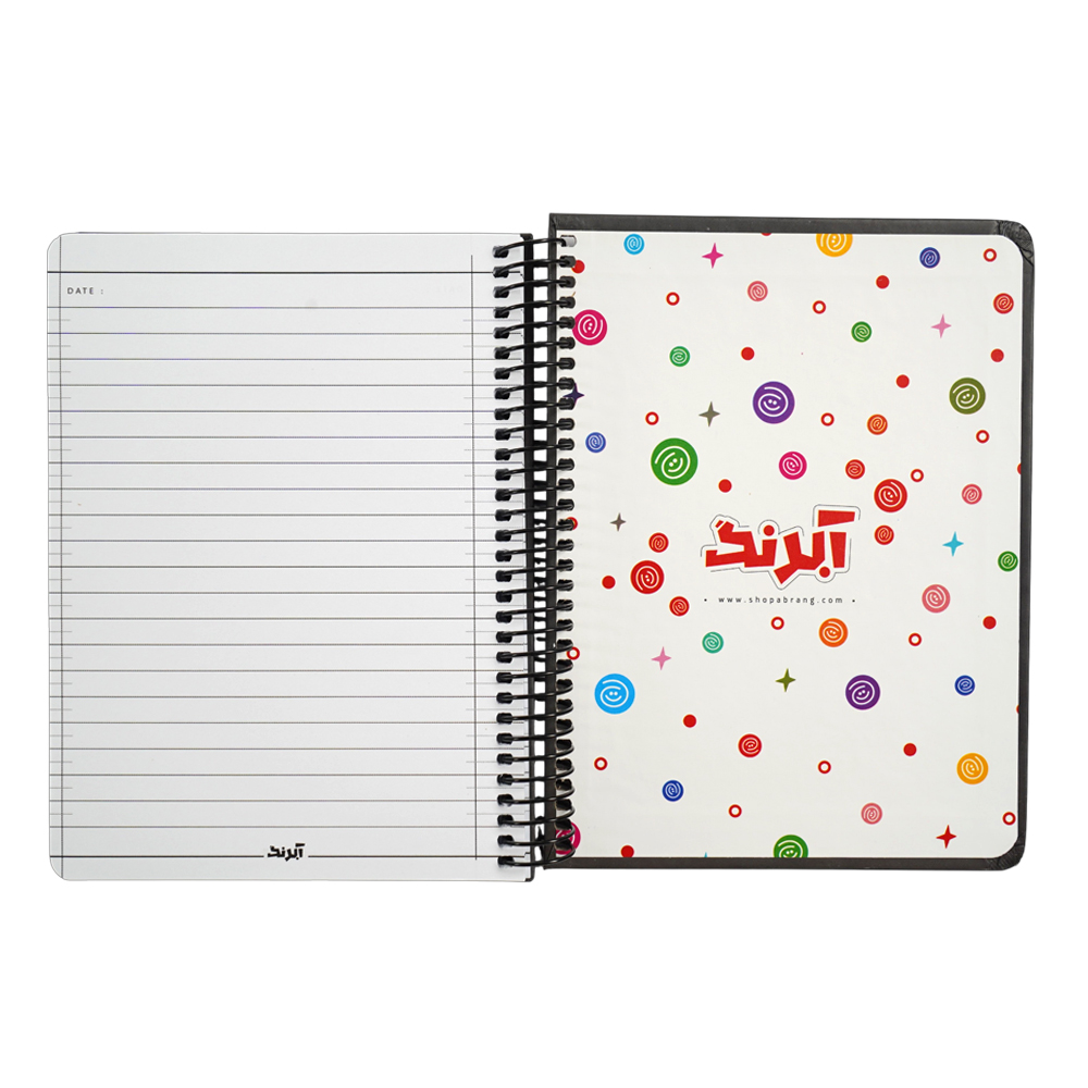 دفتر100برگA5 سیمی جلد سخت آبرنگ کدA072