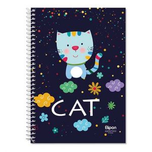 دفتر40برگ دوخط وزیری سیمی فانتزی الیپون کد290کارتن96عددی