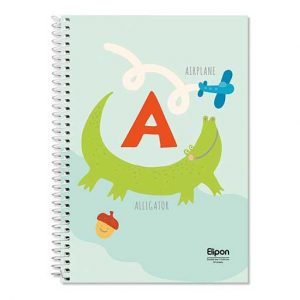 دفتر40برگ دوخط وزیری سیمی فانتزی الیپون کد290کارتن96عددی