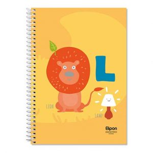 دفتر40برگ دوخط وزیری سیمی فانتزی الیپون کد290کارتن96عددی