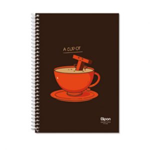 دفتر60برگ دوخط وزیری سیمی فانتزی الیپون کد259کارتن72عددی