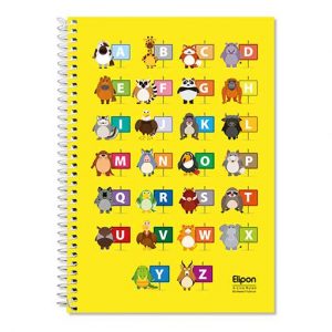 دفتر60برگ چهارخط وزیری سیمی الیپون جلدنرم فانتزی کد291کارتن72عددی