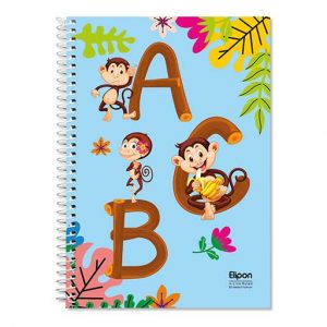 دفتر60برگ چهارخط وزیری سیمی الیپون جلدنرم فانتزی کد291کارتن72عددی