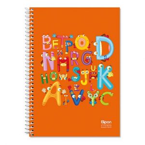 دفتر60برگ چهارخط وزیری سیمی الیپون جلدنرم فانتزی کد291کارتن72عددی