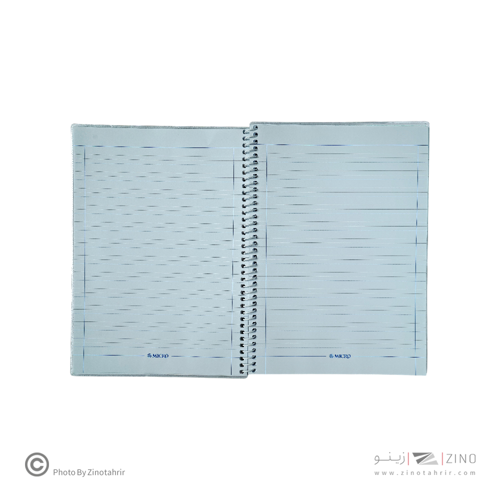 دفتر50برگ سه خط وزیری سیمی مجلد میکرو کدC86