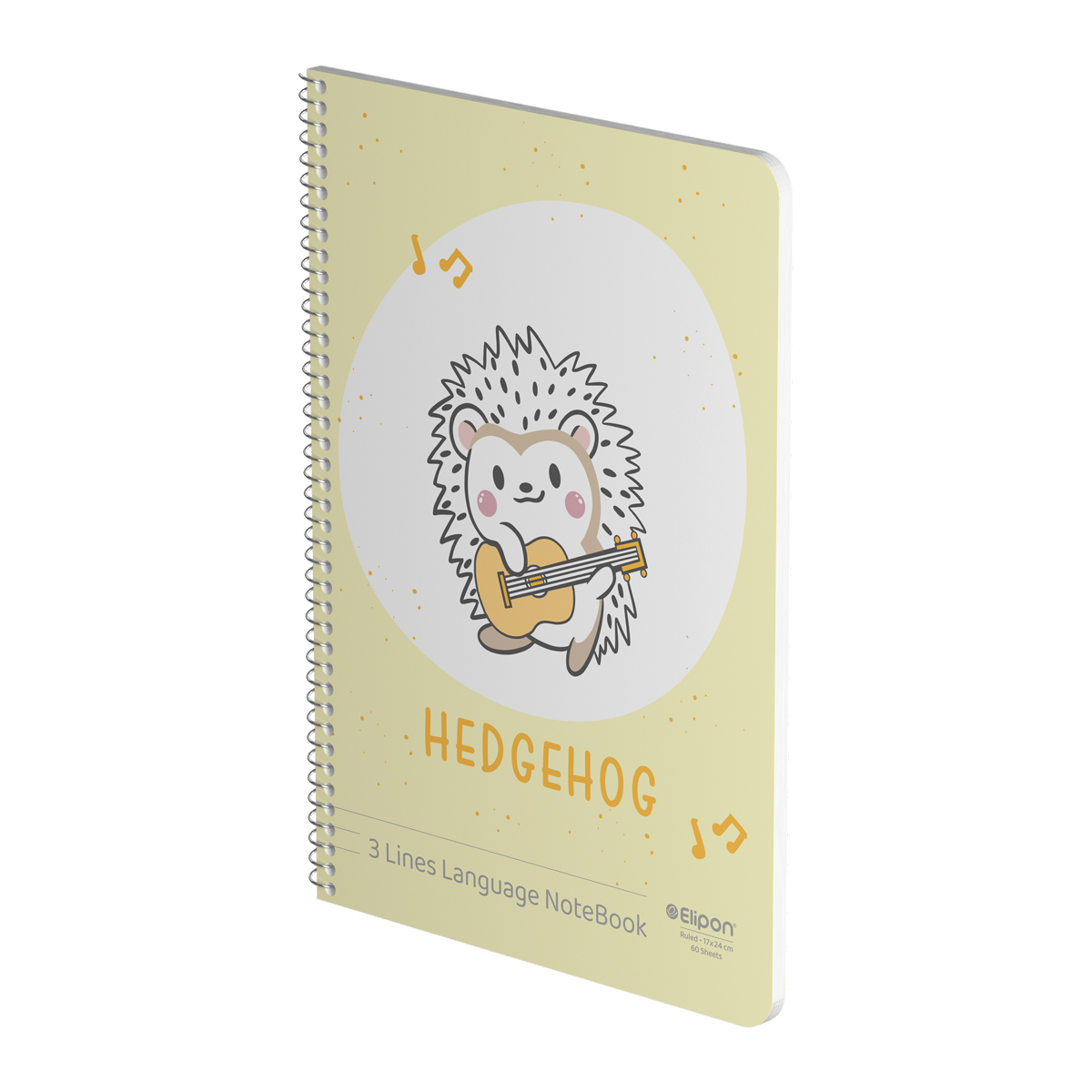 دفتر60برگ سه خط وزیری سیمی فانتزی الیپون کد880