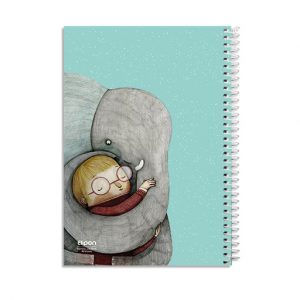 دفتر40برگ نقاشی سیمی فیلی الیپون کد253کارتن52عددی