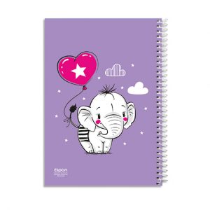 دفتر40برگ نقاشی سیمی فیلی الیپون کد253کارتن52عددی