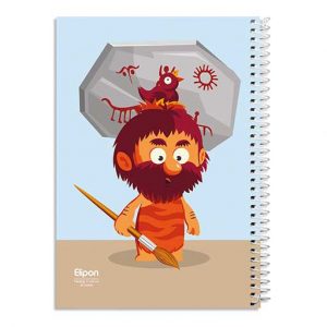 دفتر40برگ نقاشی سیمی وزیری فانتزی الیپون کد289کارتن96عددی