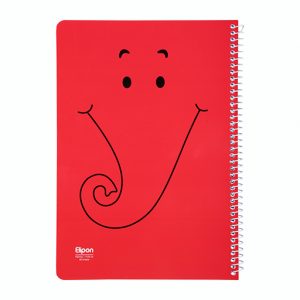 دفتر60برگ نقاشی سیمی وزیری فانتزی الیپون کد255کارتن 72عددی