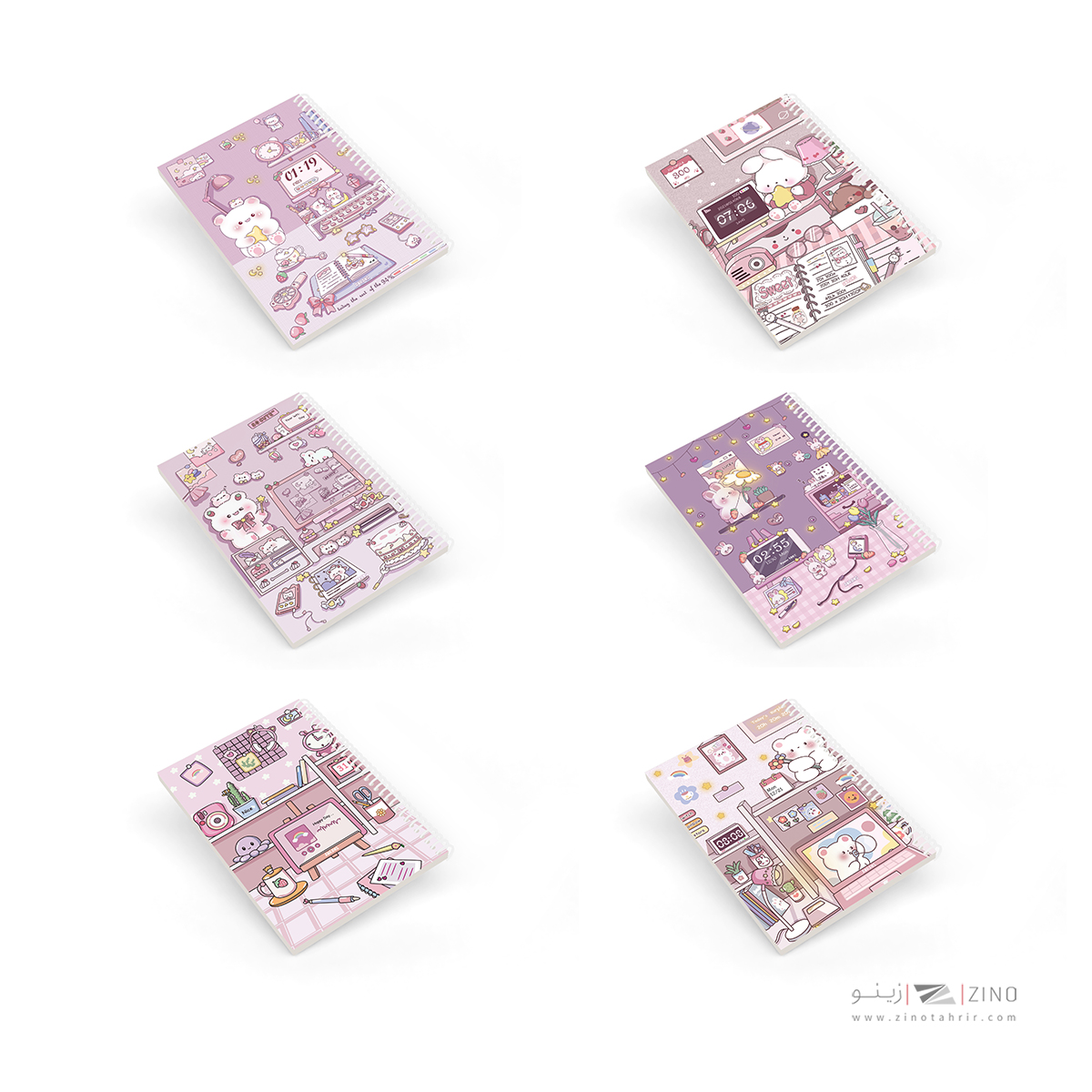 دفتر50برگ نقاشی وزیری سیمی مجلد آبرنگ کدA041